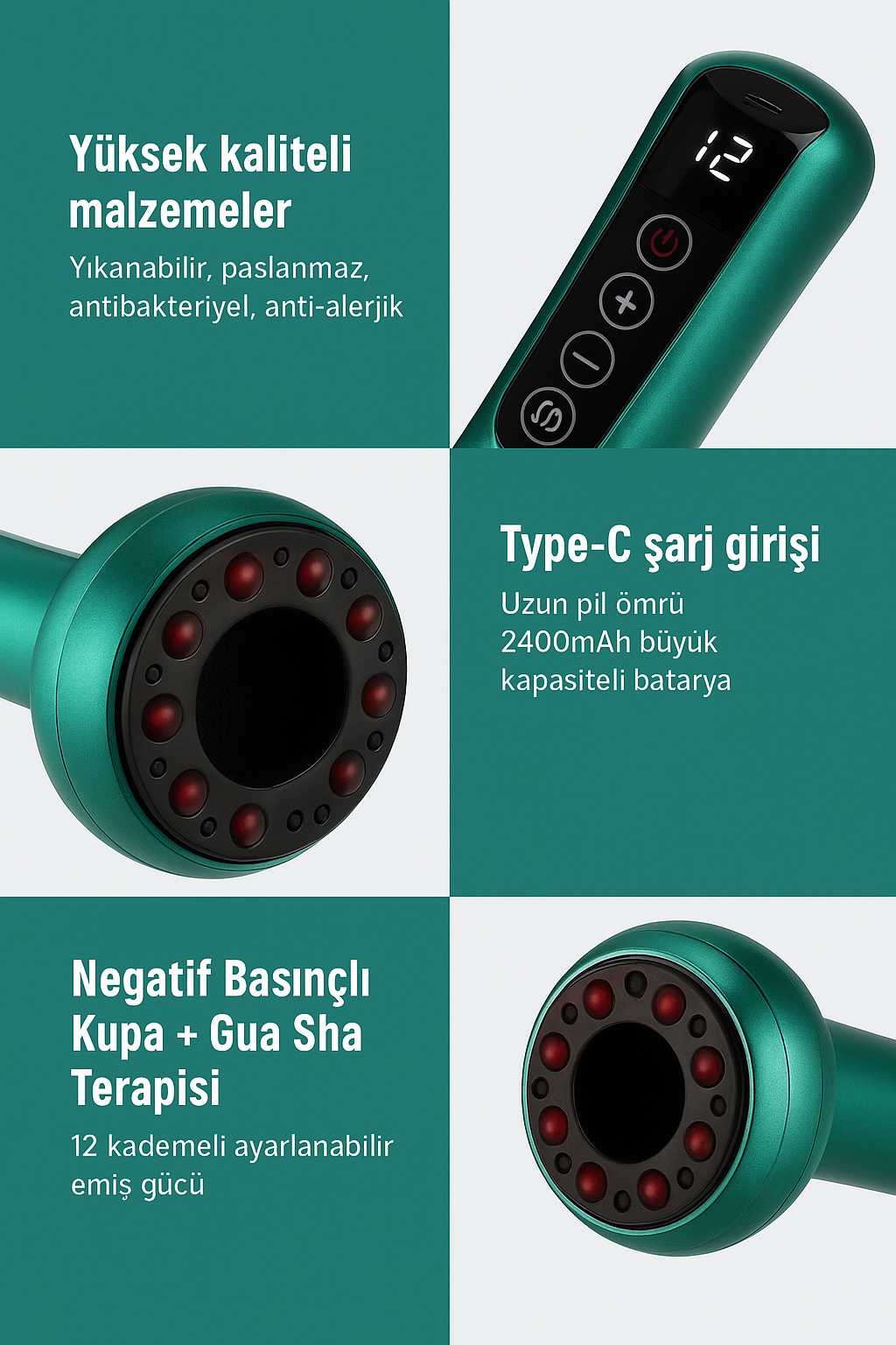 GlowSkin™ Vücut Şekillendirici Kupa Masaj Aleti