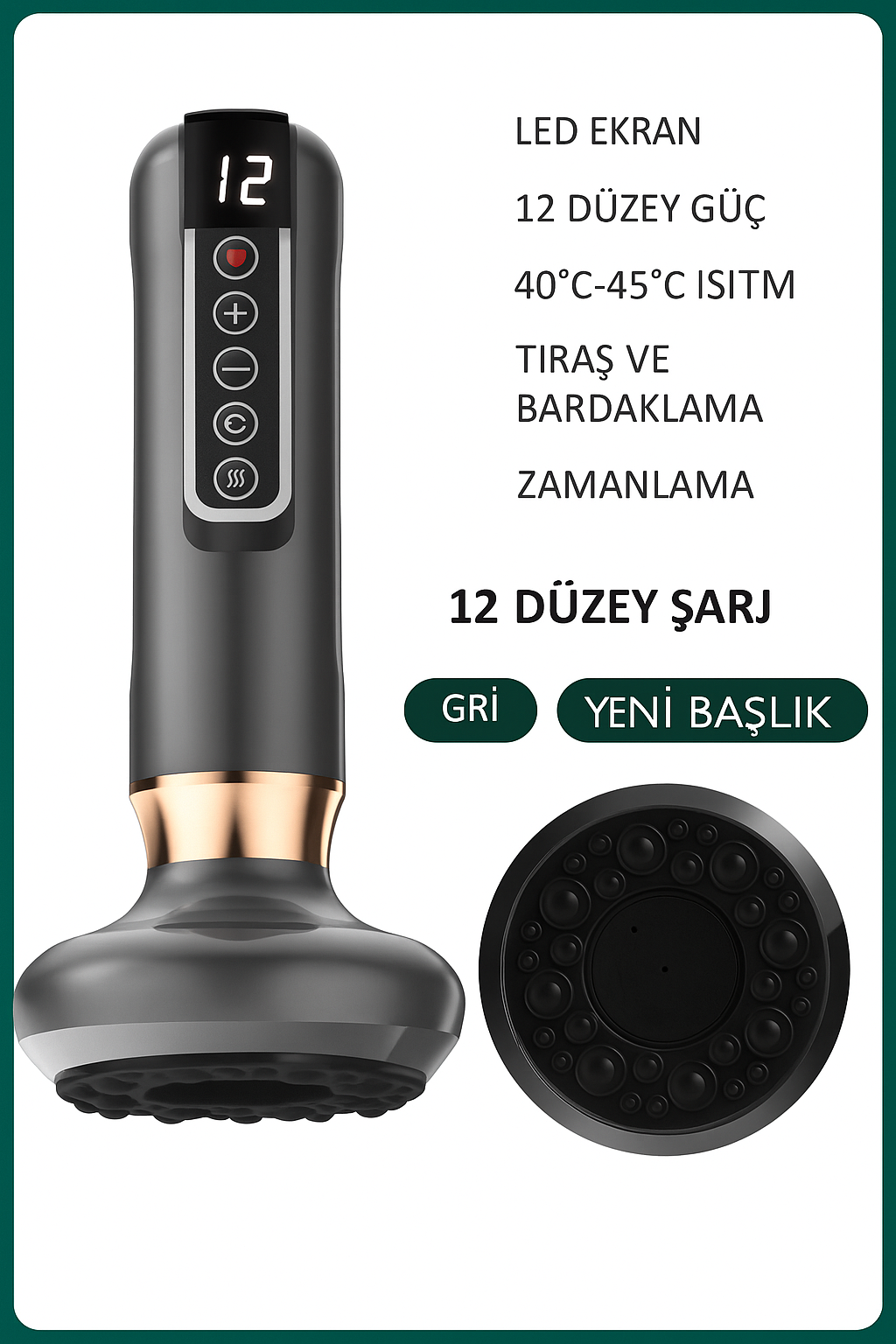 GlowSkin™ Vücut Şekillendirici Kupa Masaj Aleti